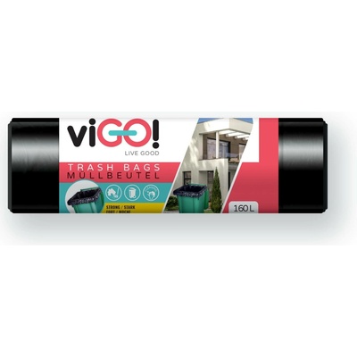 Vigo pytle 160 l 90x110 cm LDPE černé 10ks 28 µm