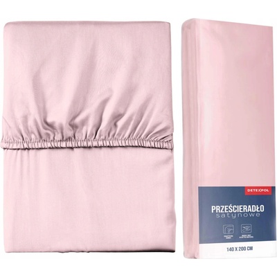DETEXPOL Prostěradlo z mikrovlákna s gumou růžové 220x200