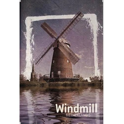 Ceduľa Netherlands - Windmill