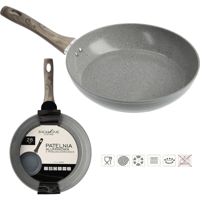 marka niezdefiniowana HLINÍKOVÁ PÁNEV 28 CM 2,5 MM S MARMURÁNÍM POVRCHM *7619