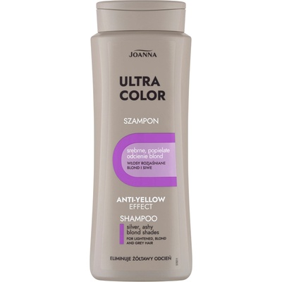 Joanna Ultra Color strieborný tónovací šampón na blond vlasy 400 ml