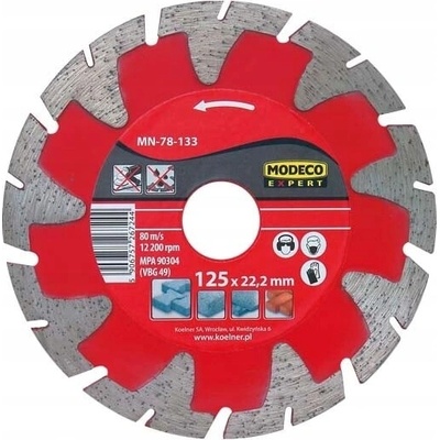Diamantový brusný kotouč segmentový Modeco 230 mm