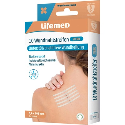 LIFEMED Náplasťové stehy sterilní 10 ks