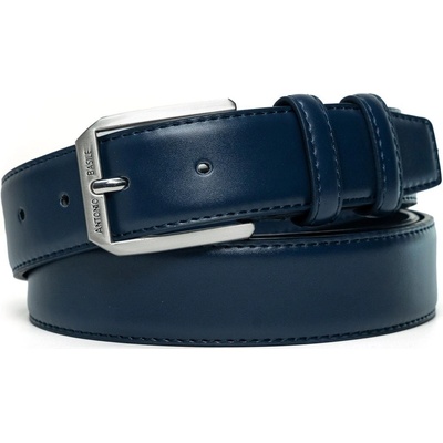 Antonio Basile Pierre Cardin kožený opasek 2503 BLUE Modrá 2503BLUE