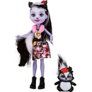 Bábiky Mattel Enchantimals so zvieratkom Sage Skunková