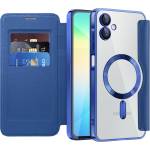 Techsuit Кейс за Samsung Galaxy A06 - SmartMag Book Case - Син (KF2352038)