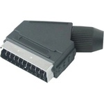 Royal Конектор Royal F-238, SCART(м), за монтаж към кабел, пластмасов, черен