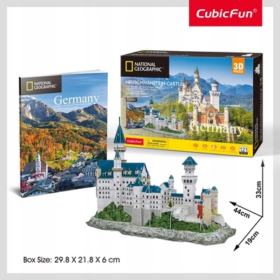 CubicFun 3D puzzle National Geographic Neuschwanstein 121 ks