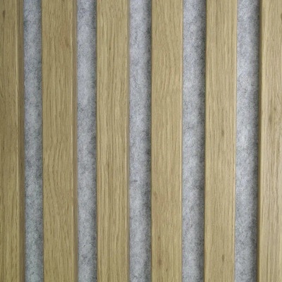 Asko akustický DESIGN dub přírodní (šedý filc) 20 x 400 x 2600 mm 1,04m²