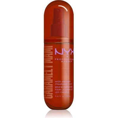 NYX Professional Makeup Fat Oil Body Spray парфюмна мъгла за коса и тяло с аромат Caramelt Mami 160ml