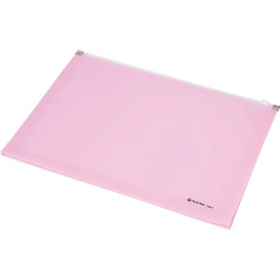 Panta Plast Калъф за документи a4, pp, с цип, с крачета, panta plast, пастелно розово 0410-0038-13 (0410-0038-13)