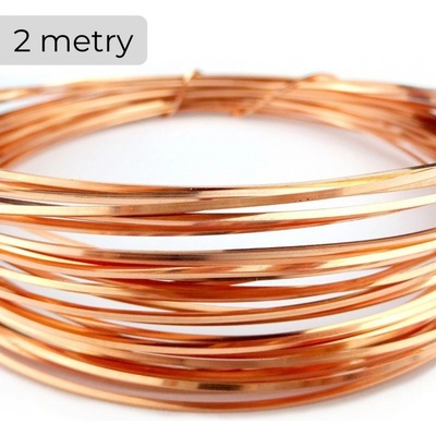 Drát měděný nelakovaný hranatý 1 mm – Zboží Dáma