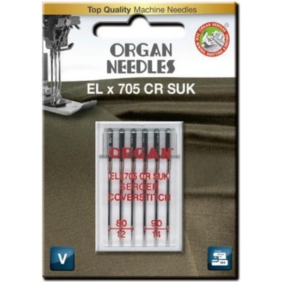 Jehly pro coverlock na pleteniny Organ ELx705 3x80, 3x90