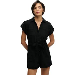 SUPERDRY Гащеризон Superdry Belted Utility Playsuit short sleeve romper - Black (Black)