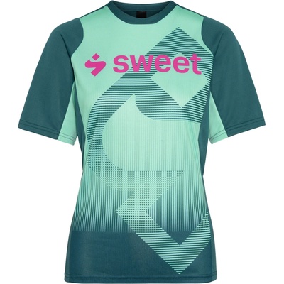 Sweet Protection Дамска фланелка с къс ръкав за колоездене Sweet Protection Women's Hunter II Trail T-Shirt Cycling jersey - Teal - размер XS (156-2831-0211)