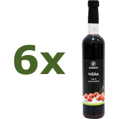 Dobrio Višňa 100% ovocná šťava BIO 6 x 500 ml