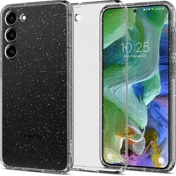 Spigen Блестящ Калъф за SAMSUNG S23, SPIGEN Liquid Crystal Glitter Quartz Case, Прозрачен (ACS05710)