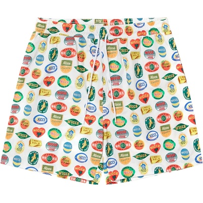 Nicce Къси панталони Nicce Sticker Shorts - White/Multi