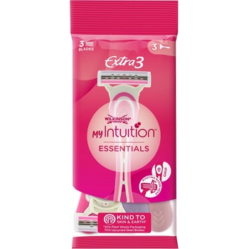 Wilkinson Sword Дамски самобръсначки Extra3 Essentials Beauty, 3 броя