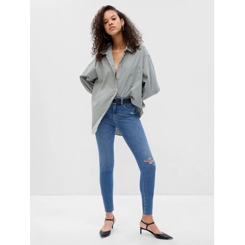 GAP Džíny High Rise Universal Jeggings modré