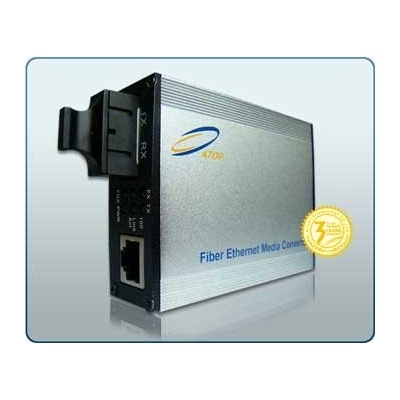 Atop technology - Китай Медиа конвертор по едно влакно TX: 1310 nm RX: 1550 nm, 1000M 20 км, Atop (AFS1000-20A)
