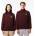 Lacoste Блуза Lacoste High Neck Zip-Up Print Sweatshirt - red maroon