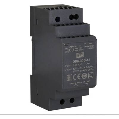 MEAN WELL DDR-30G-12 Měnič: DC/DC; 30W; Uvst: 9÷36VDC; Uvýst: 12VDC; Ivýst: 2,5A; DDR