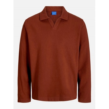 JACK & JONES Блуза Jack and Jones Men's Split Neck Sweat Crew Sweatshirt - Brandy Brown