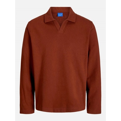 JACK & JONES Блуза Jack and Jones Men's Split Neck Sweat Crew Sweatshirt - Brandy Brown