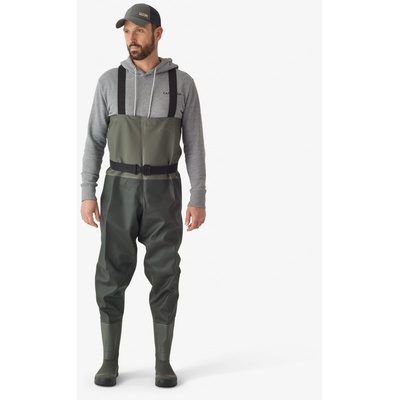 Caperlan rybárske brodiace nohavice pvc wds 100 khaki