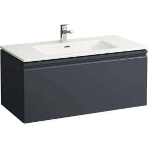 Laufen Pro S - Шкафче с умивалник, 100x50 см, 1 чекмедже, матов графит H8609654801041 (H8609654801041)