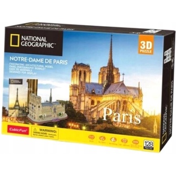 CubicFun 3D puzzle National Geographic: Katedrála Notre-Dame 128 ks