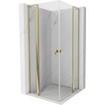 Mexen Mist L Duo душкабина шарнирен 115 x 115 cm, прозрачен, златен - 8A4L-115-115-50-00 (8A4L-115-115-50-00)
