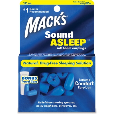 Mack's Sound Asleep Štuple na spanie 12 párov