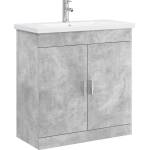 vidaXL Комплект мебели за баня Бетонно сиво 81 x 40 x 84, 5 см (3404361)