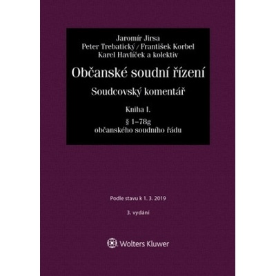 Jaromír Jirsa Občanské soudní řízení Kniha I