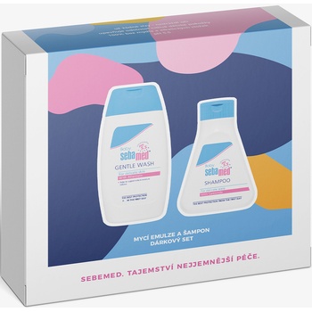 SebaMed Baby Extra jemná mycí emulze 200 ml + jemné mytí šampon 150 ml, pro děti
