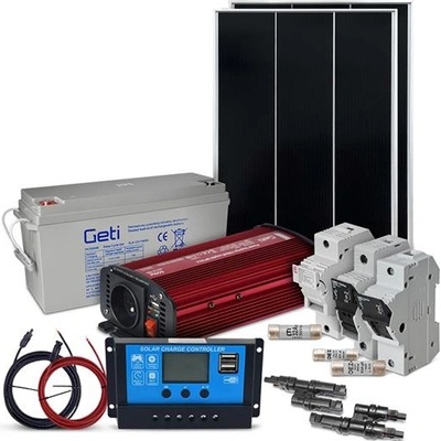 SOLARFAM solárny ostrovný set 110Wp 12V batéria 100Ah menič 230VAC 600W