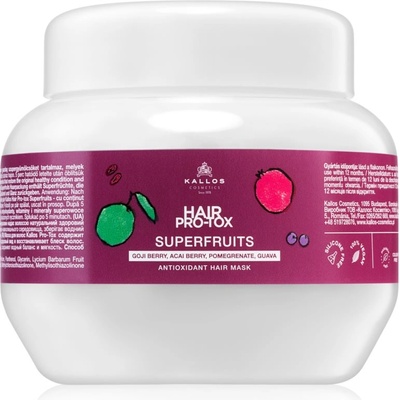 Kallos Hair Pro-Tox Superfruits регенерираща маска за уморена коса без блясък 275ml