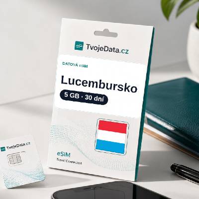 eSIM Lucembursko 5 GB / 29 dní
