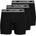 Jack and Jones Мъжки боксерки Jack and Jones Jack 3-pack Solid Boxer Briefs Plus Size Mens - Black