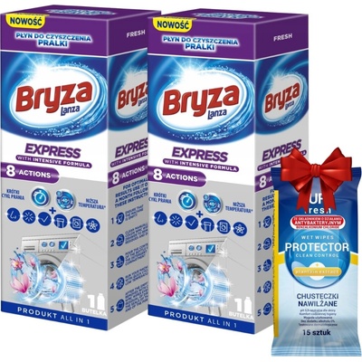 Bryza Express Čisticí prostředek na pračku 8 výhod 2 x 250 ml