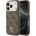 GUESS 4G Triangle Logo MagSafe Case за iPhone 17 Pro - кафяво и златно (3666339521134)
