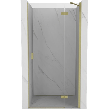Mexen Mist-H душ врати отварящи се надясно 100 см, прозрачни, златни четкани - 8A5-100-000-55-00-P (8A5-100-000-55-00-P)