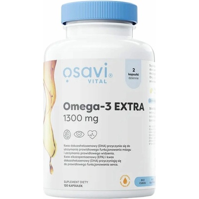 Osavi Omega-3 Extra 1300 mg, Lemon 120 kapsúl