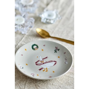 Bloomingville комплект малки чинии за Коледа от каменинови изделия 4 броя Mary 16 cm (82063288)