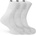 Boss Мъжки чорапи Boss 3-pack Quarter Sock Mens - White 100
