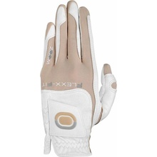 Zoom Hybrid Womens Golf Glove Levá bílá-písková One size