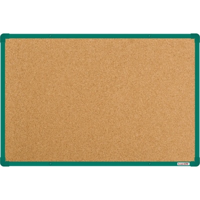 BoardOK tabule korek 90 x 60 cm zelený rám