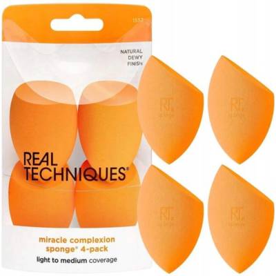 Real Techniques Miracle Complexion Sponge sada 4 x Houbička na make-up